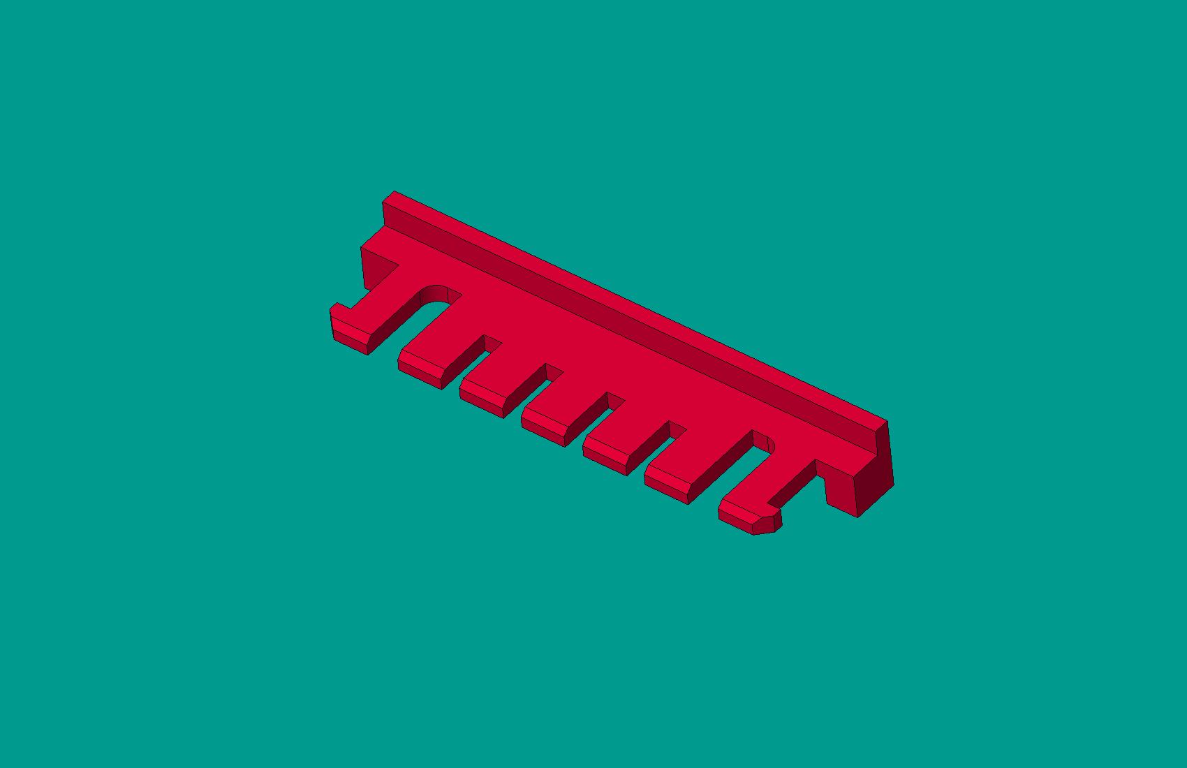 2.0間距，A2008S-7鎖片紅色