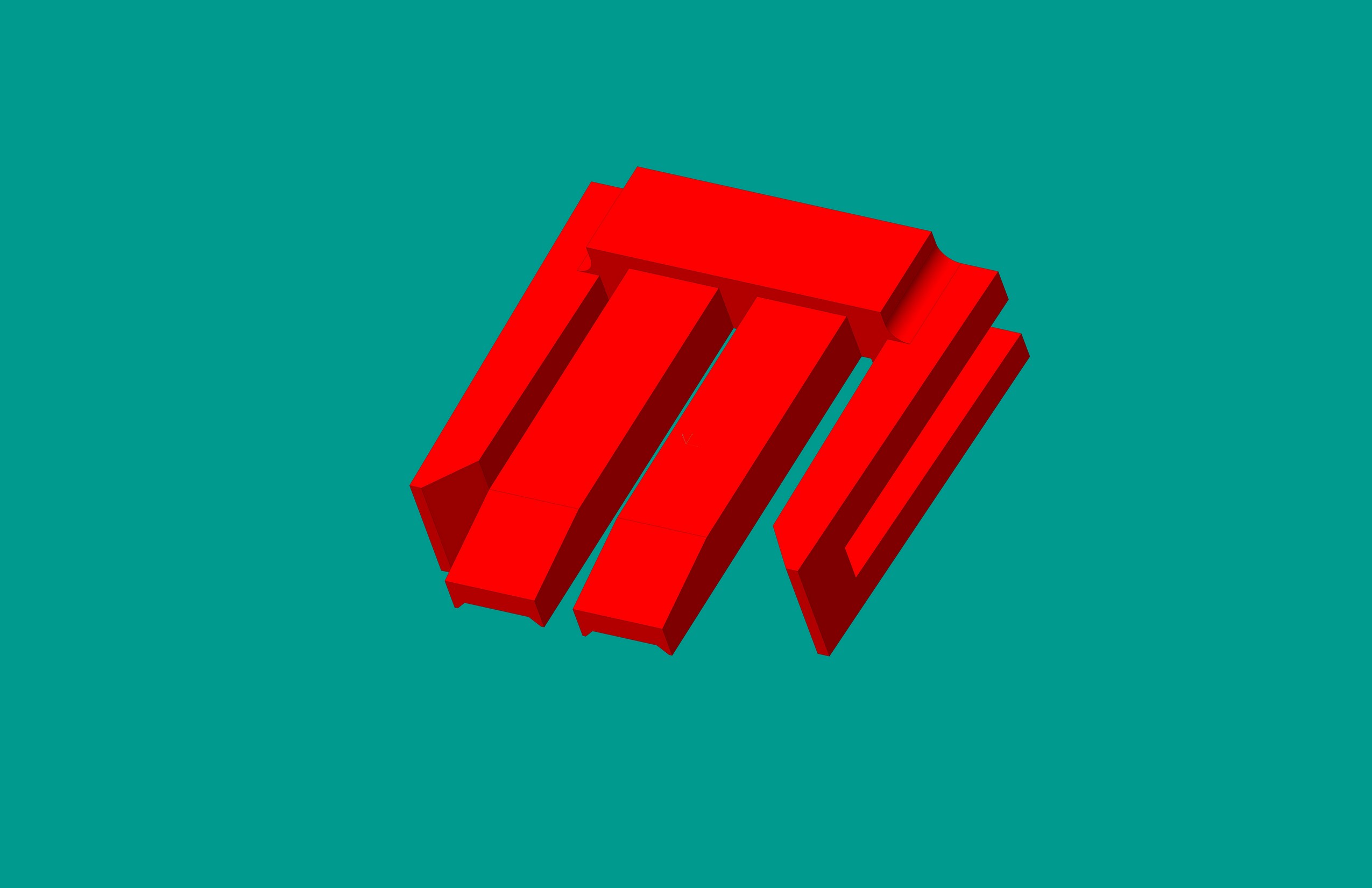 2.0間距，PNIS-02V鎖定片/紅色/